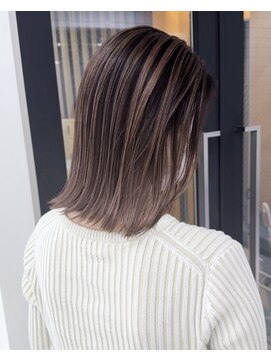 ジュイル ハラジュク(JEWIL HARAJUKU) 切りっぱボブにピンクハイライトバレイヤージュ/20代/30代/原宿