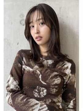 バロンフェム(baLon.fem) 【stylist 本田愛】ミディロング＋チョコレートカラー