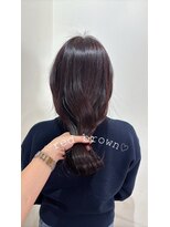 オーガスト ヘア ネイル(AUGUST hair nail) レッドブラウン/ブリーチなし/横浜/透明感カラー