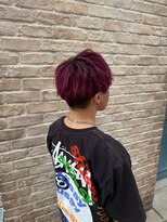 クク(coucou)&nbsp;ツーブロックショート×ピンクダブルカラー