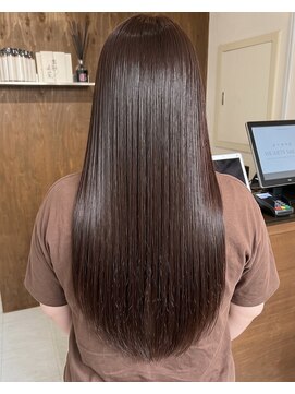 零秒女髪 千里丘店 大人女性のための艶カラー美髪ロングスタイル髪質改善艶感
