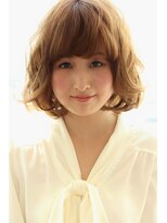 ランプ ヘアー(lamp hair)&nbsp;【lamp hair 池袋】黒髪でも◎ハネる毛先のカールが可愛いボブ♪