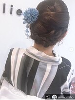 ヘアサロン ミリエ(HAIR SALON milie)&nbsp;浴衣着付け　ヘアセット