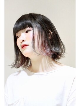 ボアソルテ(Boa Sorte) 外ハネボブのピンクのインナーカラー