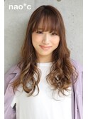生駒nao*c田原台店】ベージュアッシュカラーのロングスタイル