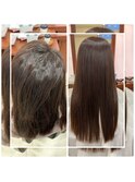 髪質改善ストレート