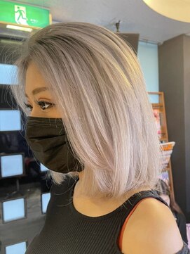 ヘアメイク フォックス 錦店(hair make FOX) ホワイトベージュボブ