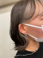 エンレイ(enRei)&nbsp;シースルーバングフェイスフレーミングホワイト白髪ぼかし