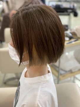 リッチアリュール(Ricci ALLURE) 切りっぱなしボブ/ことりベージュ/アースカラー/30代/40代/50代