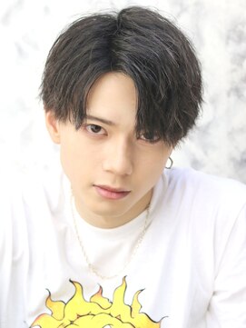 ベーア メロー(Bar mellow) ソフトツイストパーマ　センターパート　アップバング