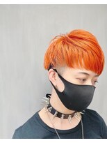トップヘアー 中庄店(TOP HAIR fuapua)&nbsp;ビビッドオレンジツーブロック『Nao』