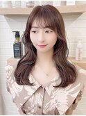 韓国前髪顔周り×小顔レイヤー[横浜/縮毛矯正/前髪縮毛矯正]