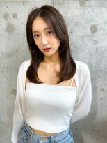 シーシンジュク 新宿南口(Sea shinjuku)&nbsp;オリーブグレー×小顔[ココアベージュ/黒髪/くらげヘアー]