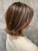 ソシエ 天王寺ミオ店 白髪ぼかしハイライト/大人女性/40代/50代/60代