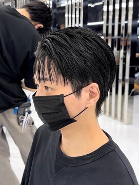 センス 渋谷 宇田川交番前(SENSE) ダークアッシュ/カルマパーマ/ベリーショート[渋谷/韓国/MEN'S]