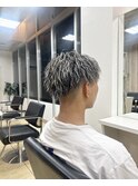 ホワイトメッシュ/ツイスパ/メンズカット
