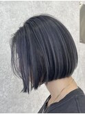 時短バレイヤージュ×ボブ