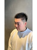 働く男にも似合うベリーショートスタイル アップスタイル