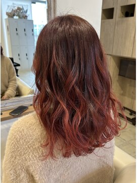 ムーンヘアー(moon hair) red color
