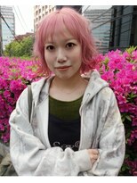 レコ 渋谷(LECO)&nbsp;ベビーネオンピンクレイヤーボブケアブリーチ