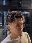 縦落ちツイスパメッシュ