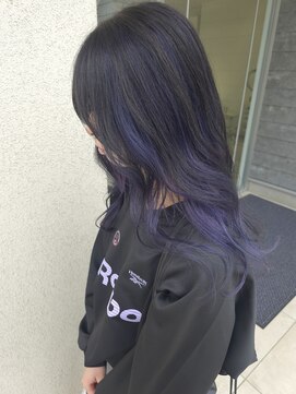 ゴットラトゥール(GOTTO LATOUR) インナーカラー/紫/青/パープル/ブルー/ブラック