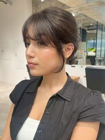 シオン(shion)&nbsp;おくれ毛ミディアム前髪カット似合わせカット_ba577892