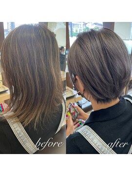 美容室ステラ 東大宮店 くびれショートボブ