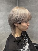 シルバー グレージュ メンズブリーチ 渋谷 学割
