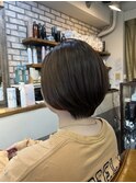 丸いショートボブ