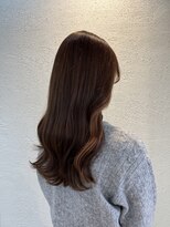 アウラ 近鉄八尾駅前店(Aura) ナチュラルブラウン×オレンジインナー 近鉄八尾