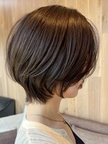 トップヘアーヒルズ 安城(TOP HAIR HILLS)&nbsp;安城丸みショートボブひし形オリーブベージュ髪質改善40代50代