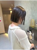 切りっぱなしボブ/縮毛矯正/地毛風縮毛矯正