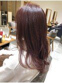 ブリーチなし!カシスレッド