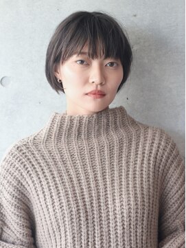 ソラ 表参道(SORA) [SORA見藤]ミニボブ  マッシュバング  チャコールベージュ