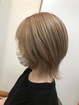 テーラヘアー 五井(TELA HAIR)&nbsp;ベージュカラー×ウルフ【TELAHAIR五井】