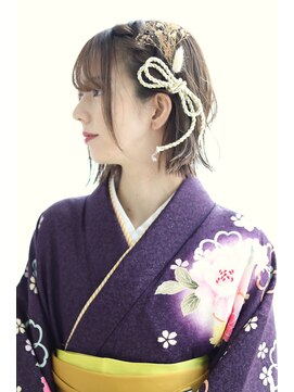 ヘアリゾート ラグーン(hair+resort lagoon) 卒業式/着物ヘア/ボブスタイル/10代 20代
