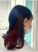 【ネイビー×インナーレッド】20代30代40代50代