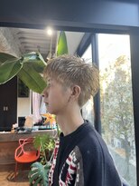 ビハインドザカーテン(BEHIND THE CURTAIN)&nbsp;メンズショート×ミルクティーベージュ