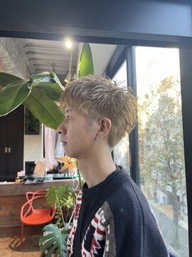 ビハインドザカーテン(BEHIND THE CURTAIN) メンズショート×ミルクティーベージュ