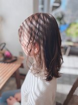 チェリー(cherry)&nbsp;cherry 大人女性グレイカラーインナーカラー　おしゃれ