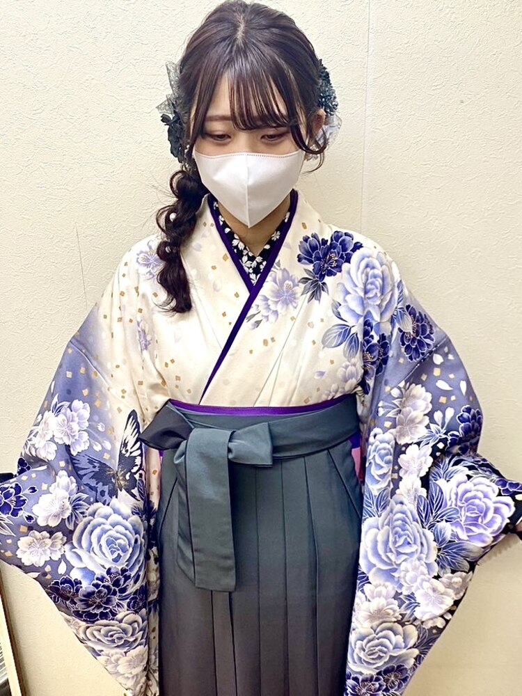 祝卒業式はやっぱり可愛い袴ですよね～ステキです♪：L180136387｜ヘア  