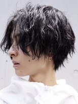 センターパート/波巻きパーマ/ツイストパーマ