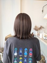 シーソー(SEA SAW)&nbsp;ブラウンベージュ　×　外ハネミディアムボブ