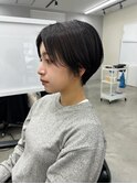 ハンサムショート/センターパート/マッシュショート