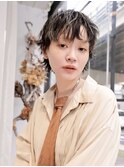 ハイライト/小顔ウルフカット/外ハネ/ウェットヘア/センター南