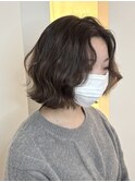 透け感グレージュ