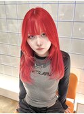 【廣川】落ちる赤/ビビッドレッド/レッドカラー