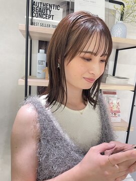 キートス(Kiitos) ★20代30代40代U24切りっぱなしボブ似合わせカットベージュ