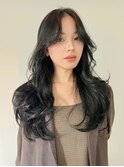 グレージュアッシュグレージュロングレイヤー
